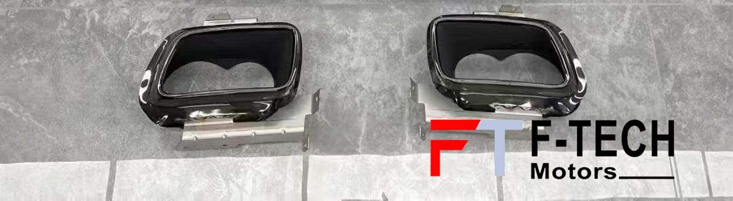 Exhaust Tips for Rolls Royce Cullinan 2018 - 2025 Black Badge