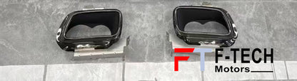 Exhaust Tips for Rolls Royce Cullinan 2018 - 2025 Black Badge