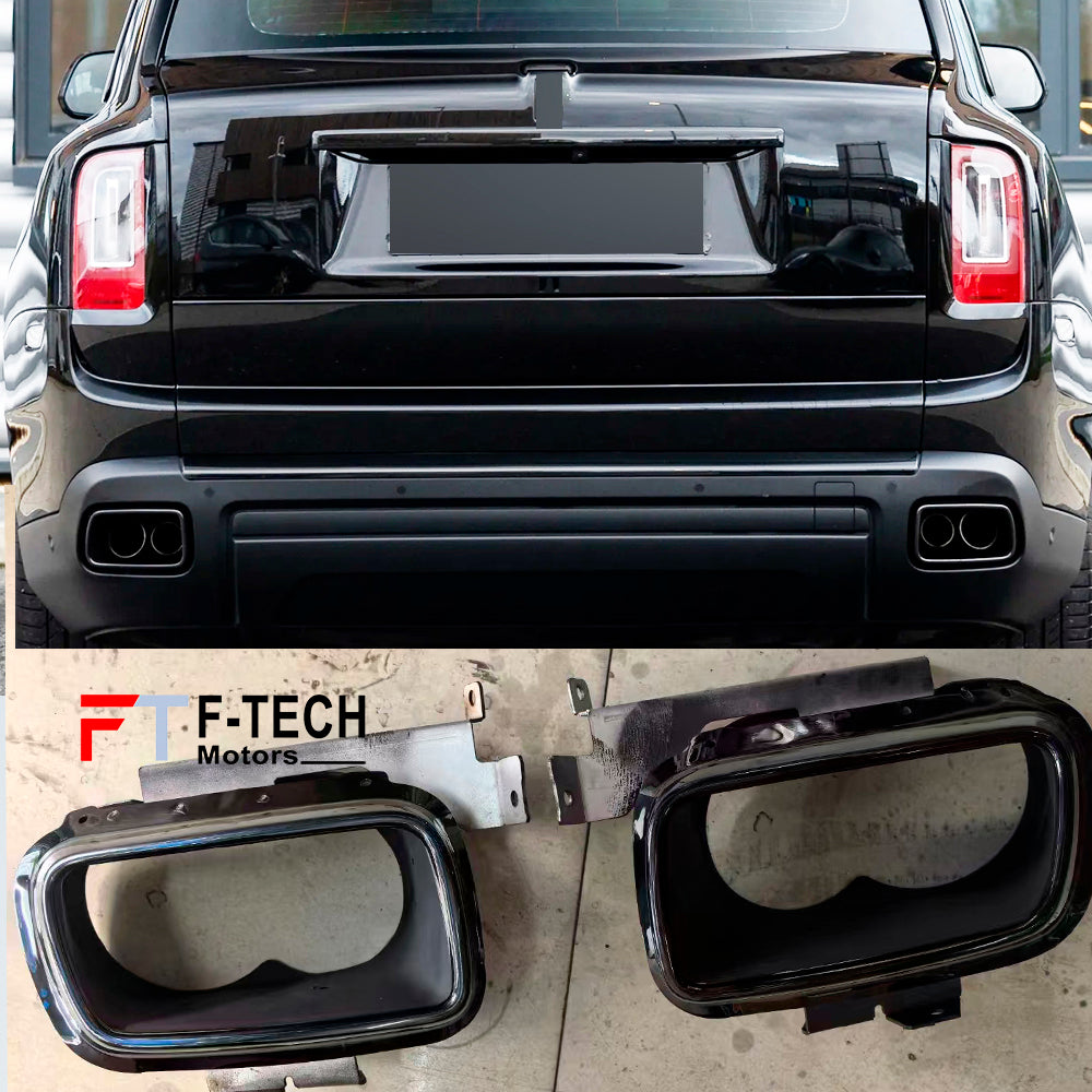 Exhaust Tips for Rolls Royce Cullinan 2018 - 2025 Black Badge