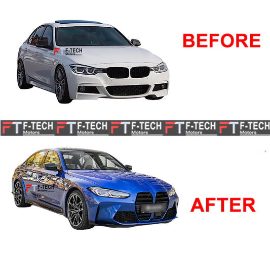 Body Kit BMW 3 Series F30 Sedan 4 Series F32 Coupe Upgrade Convert Into New BMW M3 G80 M4 G82