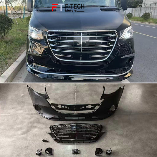 Front Bumper Grille Kit For Mercedes Benz Sprinter W907 2019+