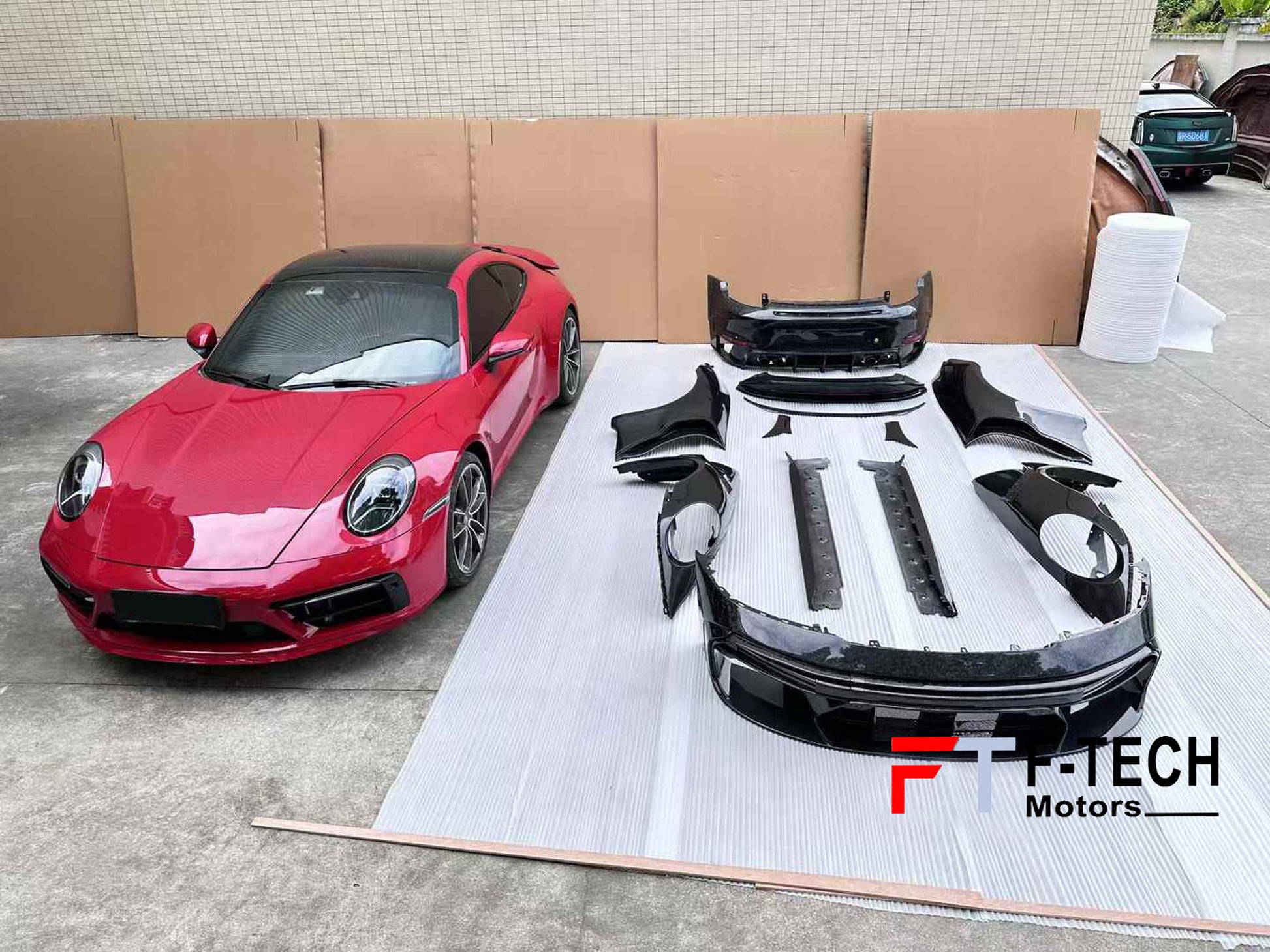 Dry Carbon Fiber Body Kit For Porsche 911 992.1 Carrera 4 S 2019 - 2024 Brabus 900 Rocket 