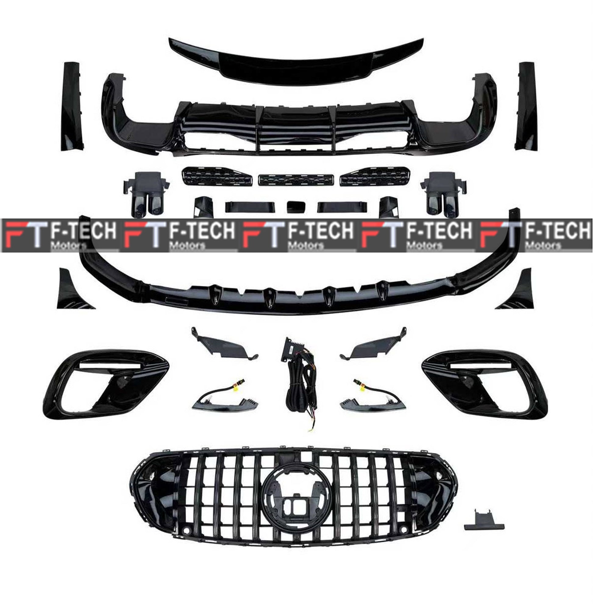 For Mercedes Benz S Class W223 S63 AMG 2021 - 2026 Body Kit Gloss Plastic Brabus