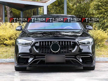 For Mercedes Benz S Class W223 S63 AMG 2021 - 2026 Body Kit Gloss Plastic Brabus