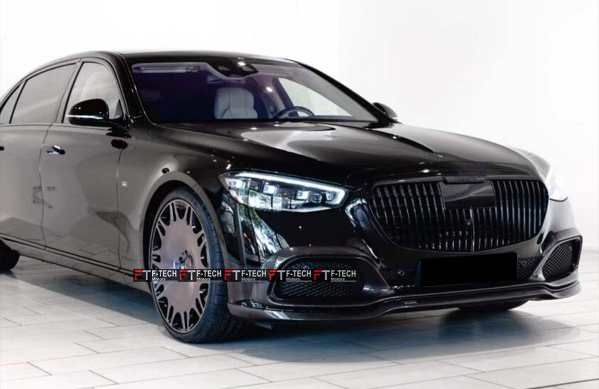 Dry Carbon Fiber Aero Kit For Mercedes Benz S Class W223 S680 Maybach 2021 - 2025 Brabus