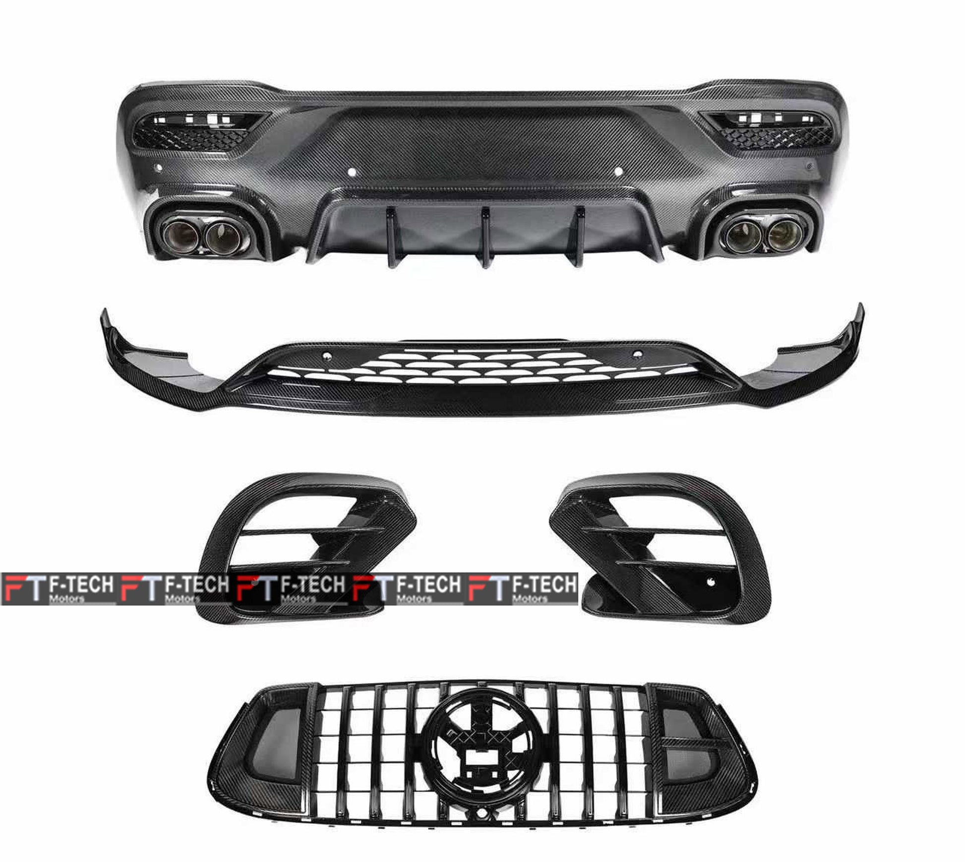 Dry Carbon Fiber Body Kit For Mercedes Benz GLE Coupe C167 2019 - 2023 Brabus