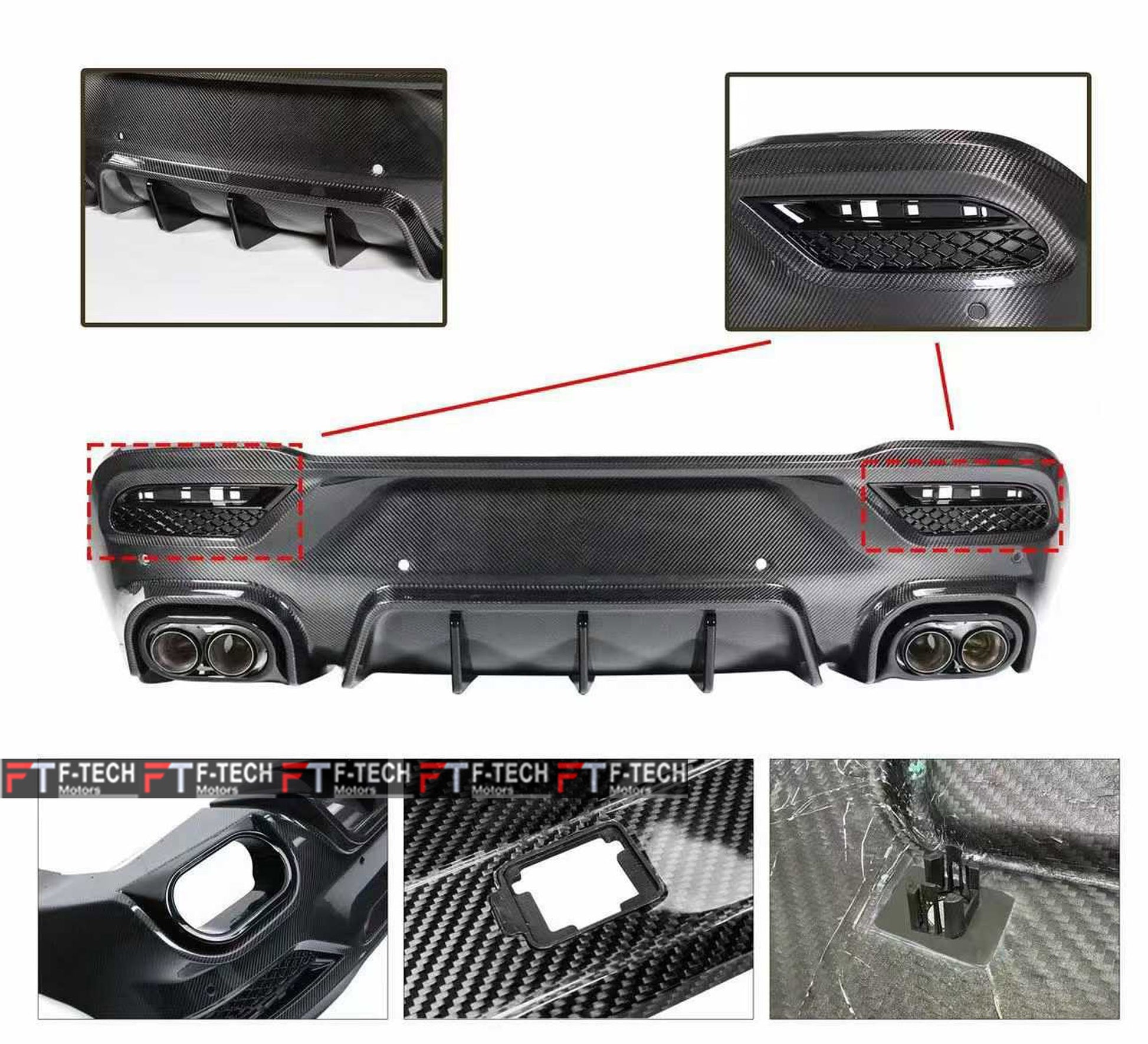 Dry Carbon Fiber Body Kit For Mercedes Benz GLE Coupe C167 2019 - 2023 Brabus