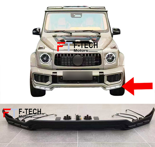 LED Illuminated Front Lip For Mercedes Benz G Class W465 G63 AMG W450d 2025+ Brabus
