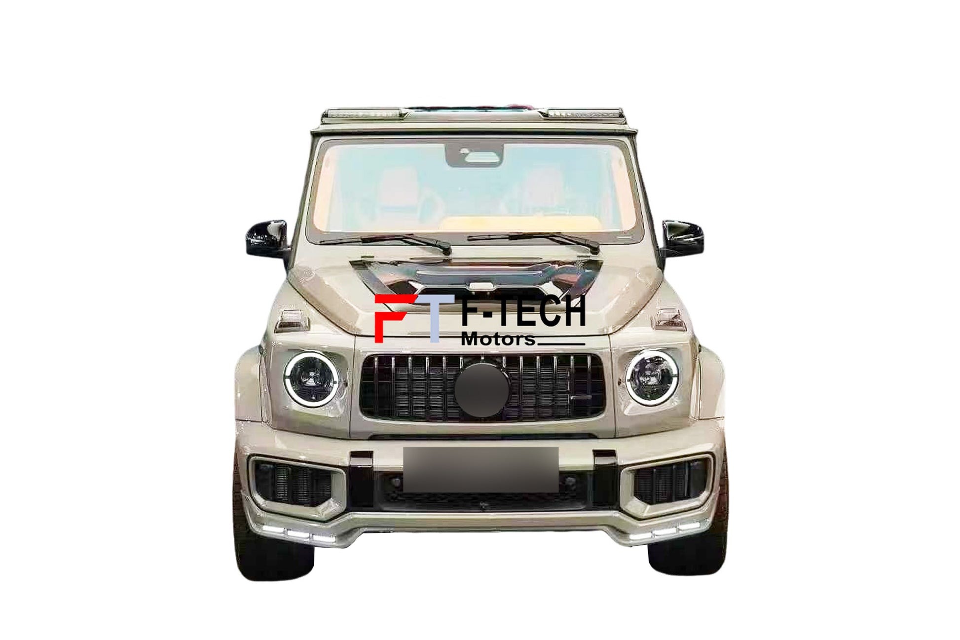 LED Illuminated Front Lip For Mercedes Benz G Class W465 G63 AMG W450d 2025+ Brabus