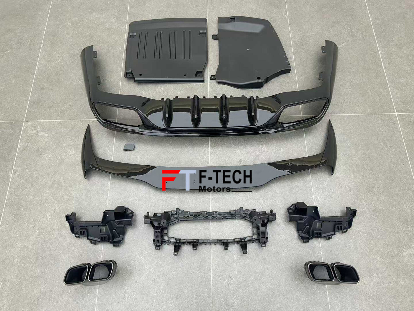 CLE 63 AMG Style Rear Diffuser Exhaust Tips For Mercedes Benz CLE C236 2024+