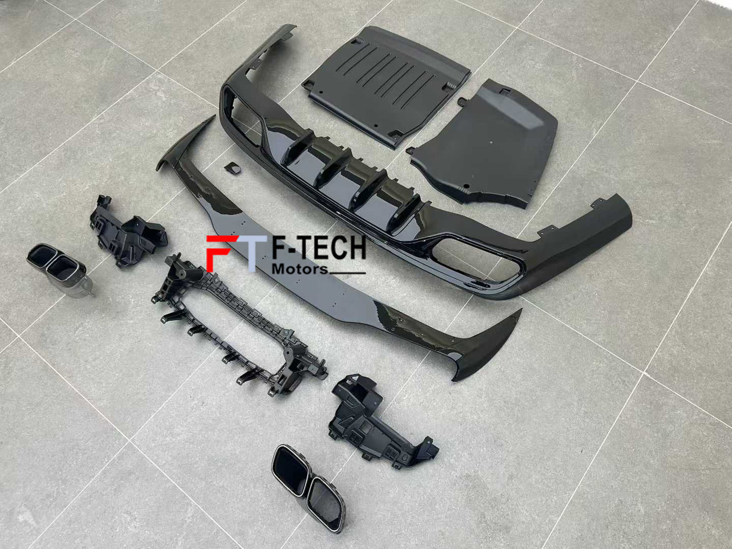 CLE 63 AMG Style Rear Diffuser Exhaust Tips For Mercedes Benz CLE C236 2024+