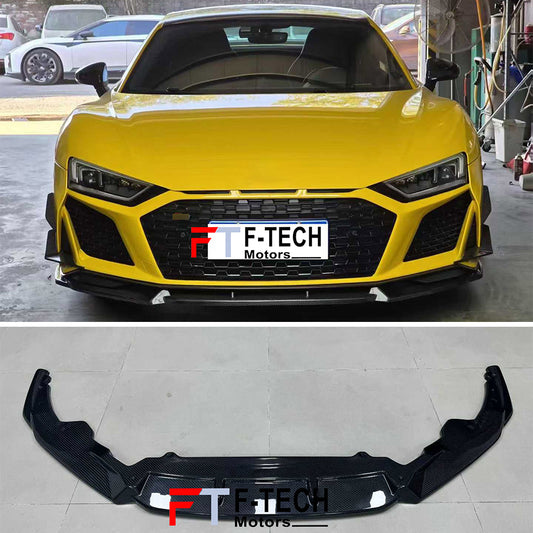 Carbon Fiber Front Lip Spoiler For Audi R8 4S 2019 - 2025