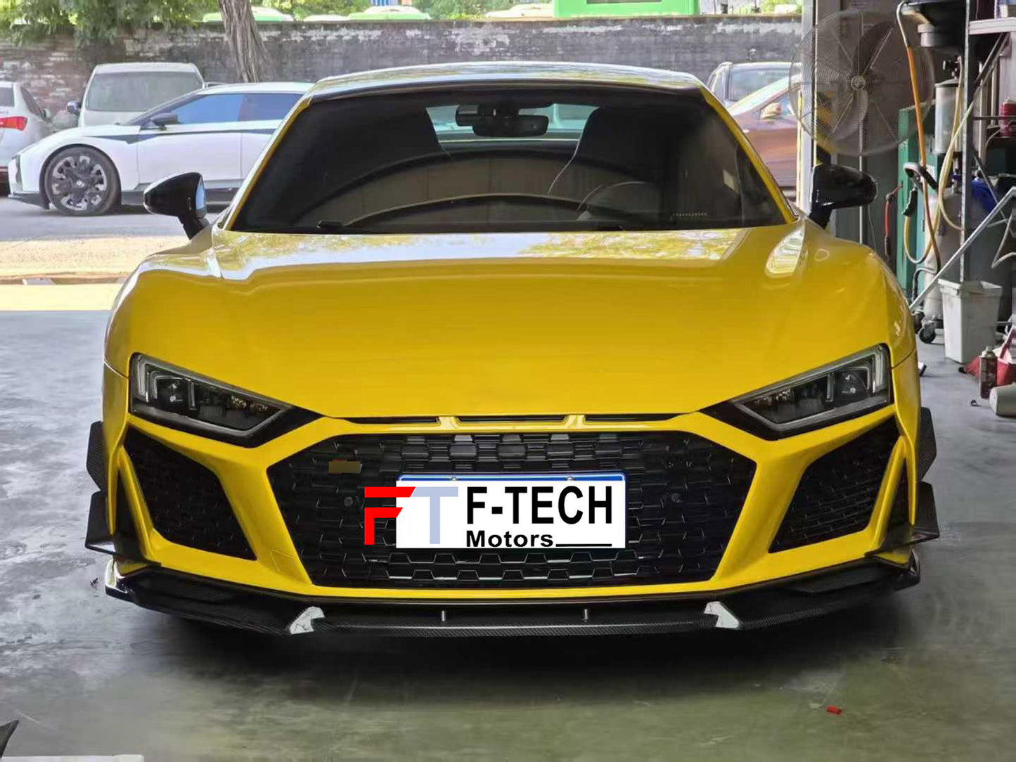 Carbon Fiber Front Lip Spoiler For Audi R8 4S 2019 - 2025