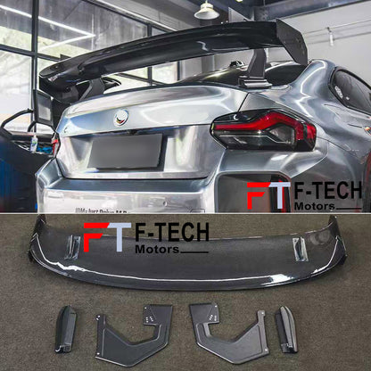 Carbon Rear Trunk Spoiler GT4 Style For BMW M2 G87 2023+