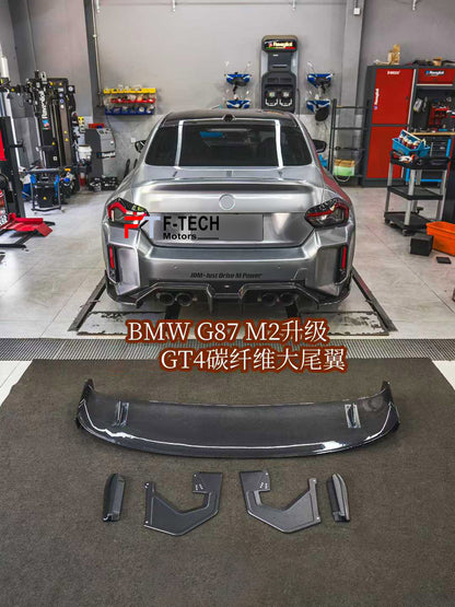 Carbon Rear Trunk Spoiler GT4 Style For BMW M2 G87 2023+