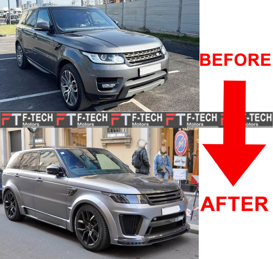 Carbon Body Kit For Range Rover Sport L494 2014 - 2017 Upgrade To L495 SVR 2018 - 2022 Mansory
