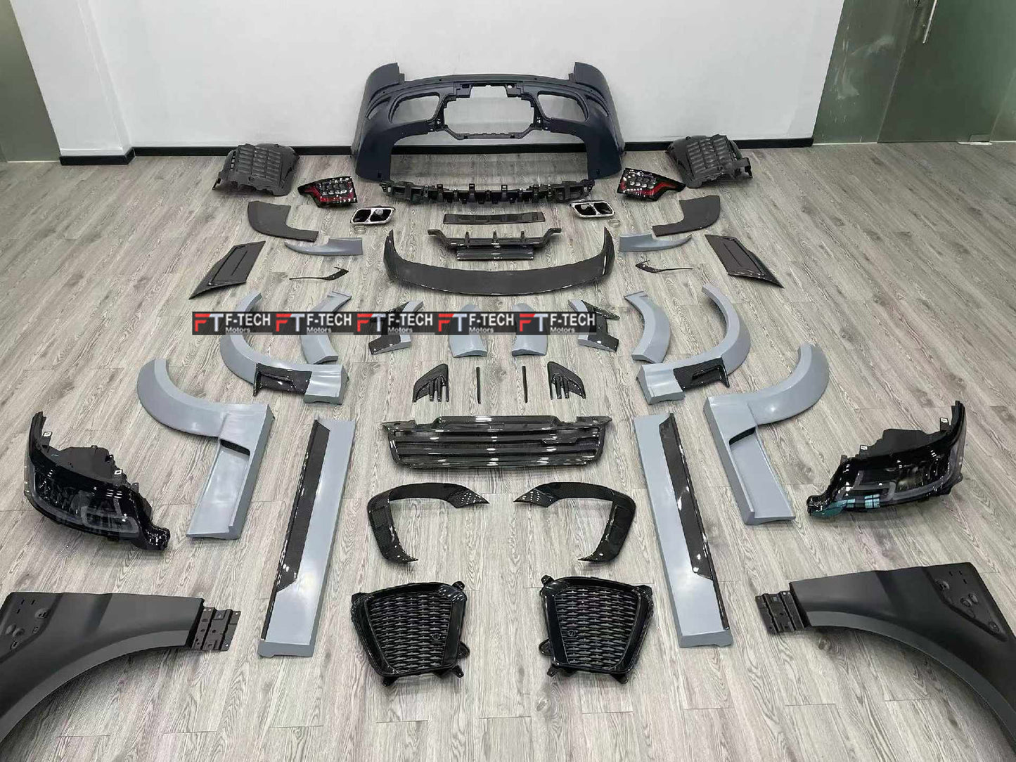 Carbon Body Kit For Range Rover Sport L494 2014 - 2017 Upgrade To L495 SVR 2018 - 2022 Mansory