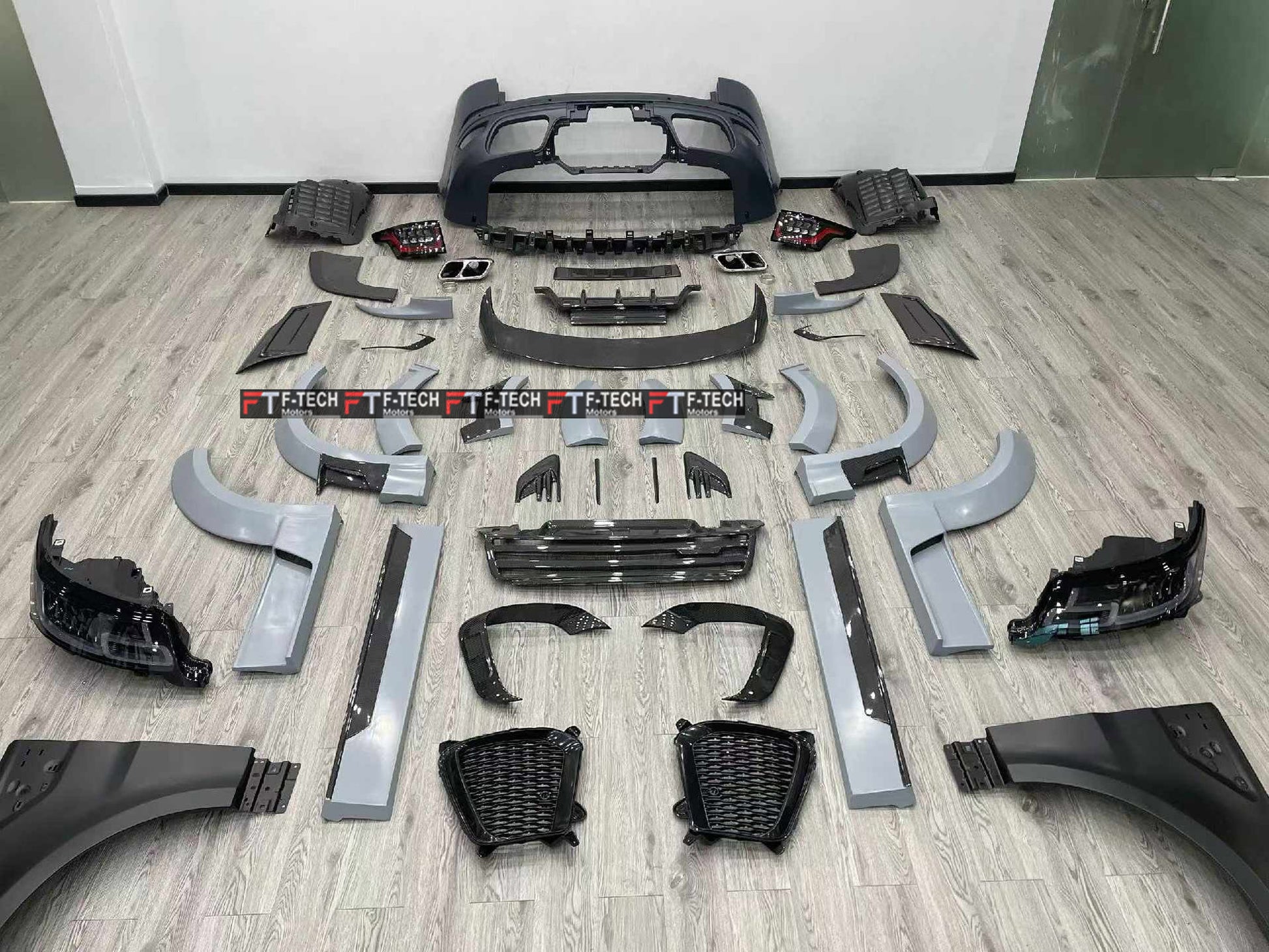 Carbon Body Kit For Range Rover Sport L494 2014 - 2017 Upgrade To L495 SVR 2018 - 2022 Mansory