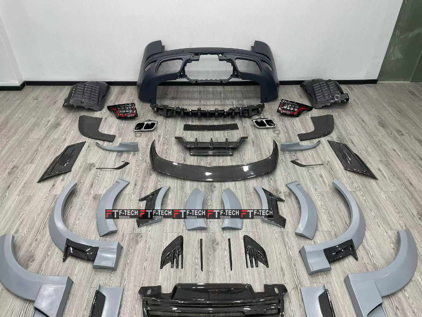 Carbon Body Kit For Range Rover Sport L494 2014 - 2017 Upgrade To L495 SVR 2018 - 2022 Mansory