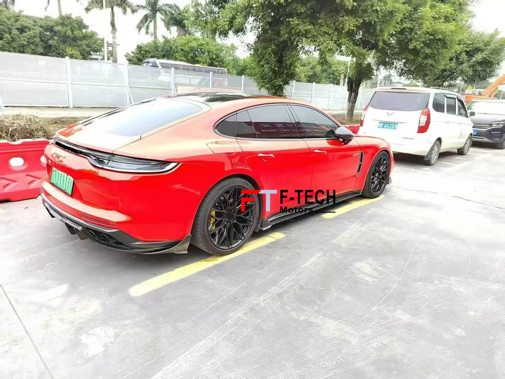 Carbon Fiber Front Air Vents Rear Diffuser For Porsche Panamera 971 2017 - 2023