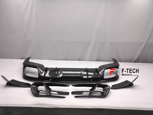 Carbon Fiber Front Air Vents Rear Diffuser For Porsche Panamera 971 2017 - 2023