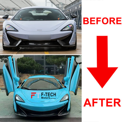 Dry Carbon 600LT Conversion Body Kit For McLaren 540C 570S 570GT 2015 - 2021