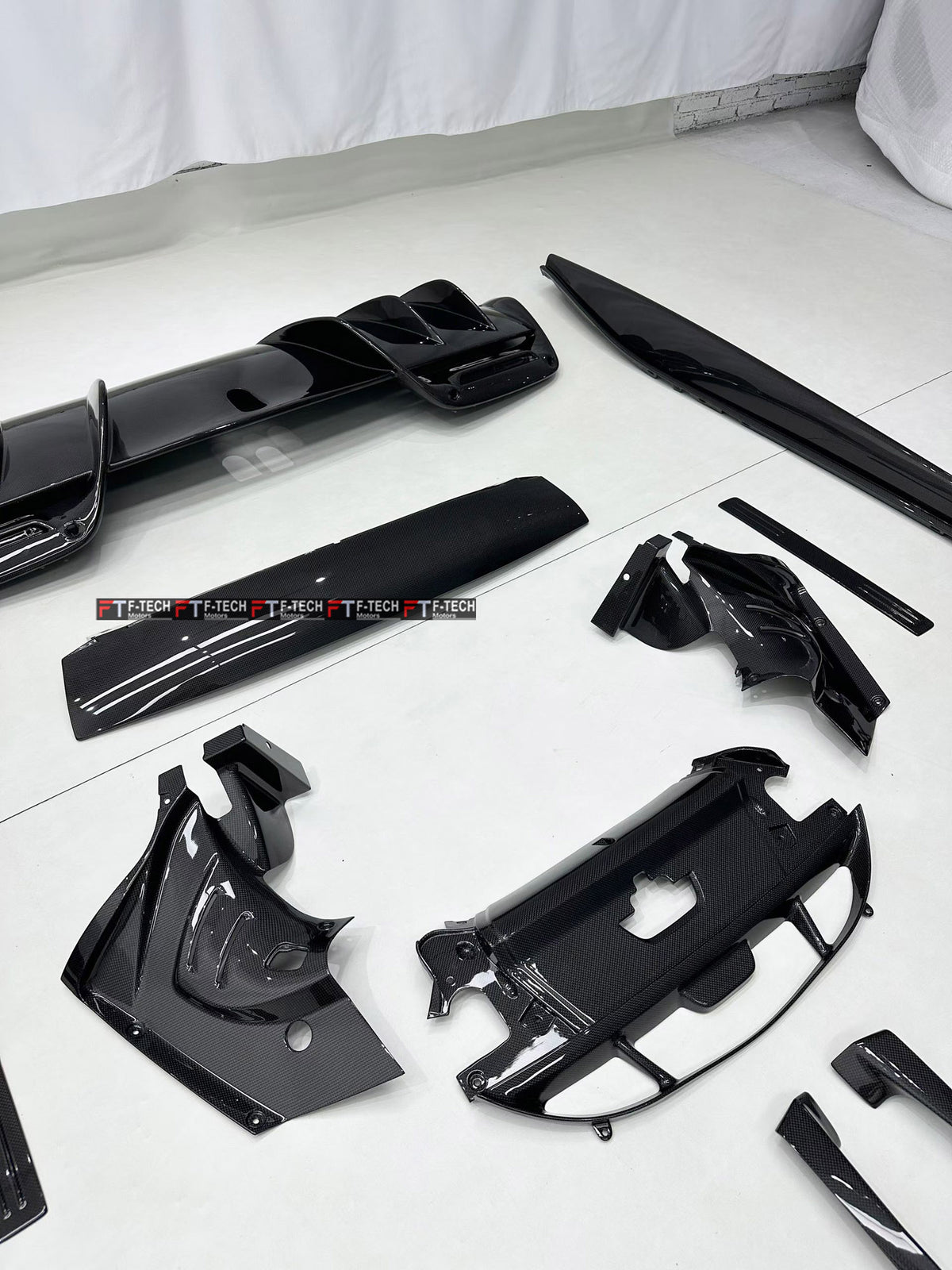  For Ferrari 296 GTB 2022 - 2025 Dry Carbon Exterior Engine Interior Trim Kit 
