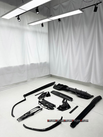  For Ferrari 296 GTB 2022 - 2025 Dry Carbon Exterior Engine Interior Trim Kit 