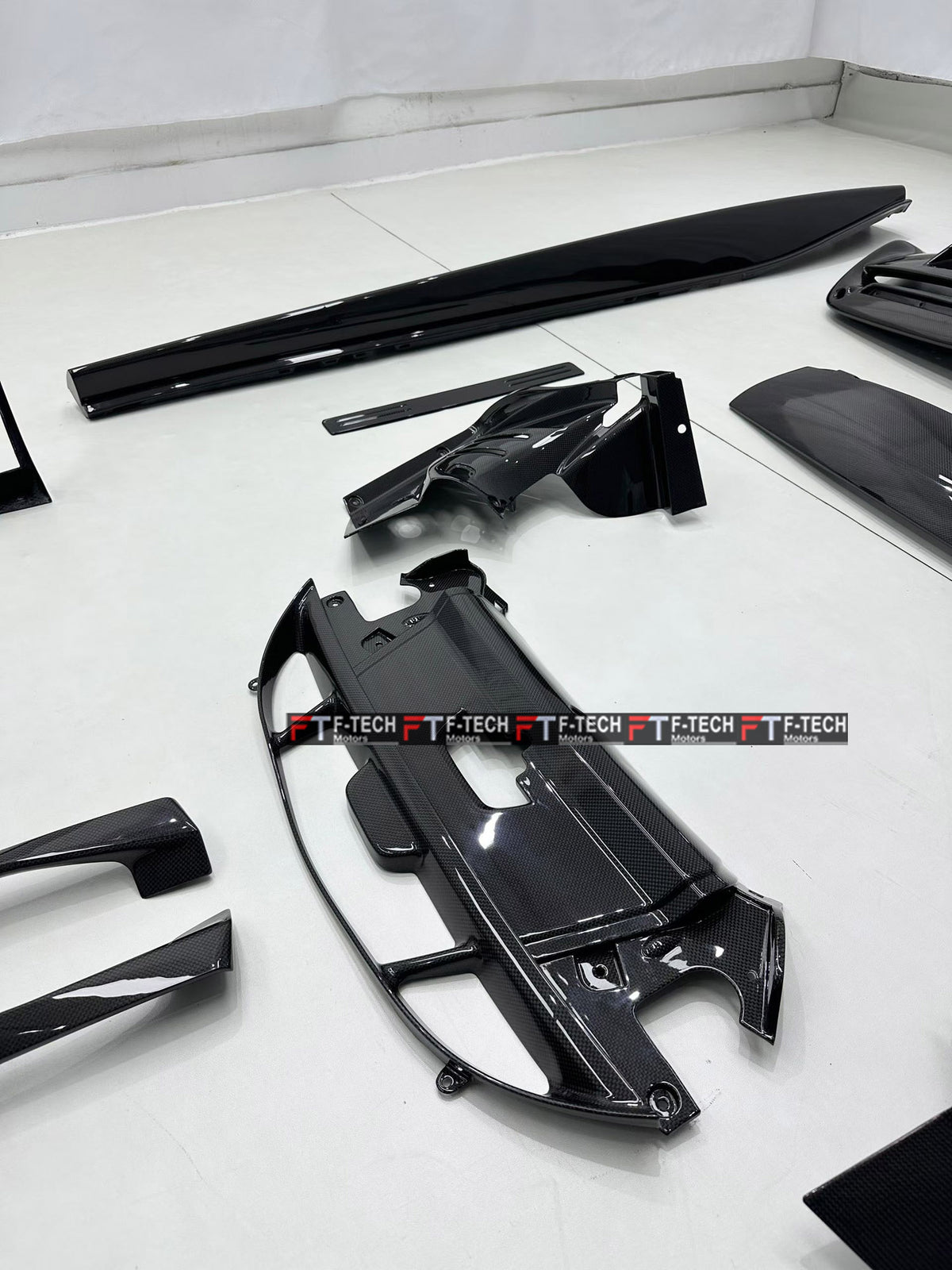  For Ferrari 296 GTB 2022 - 2025 Dry Carbon Exterior Engine Interior Trim Kit 