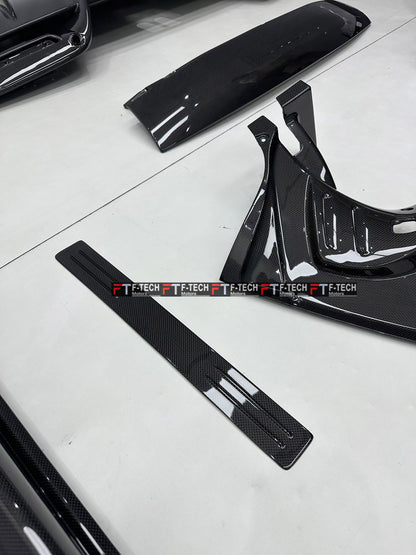  For Ferrari 296 GTB 2022 - 2025 Dry Carbon Exterior Engine Interior Trim Kit 