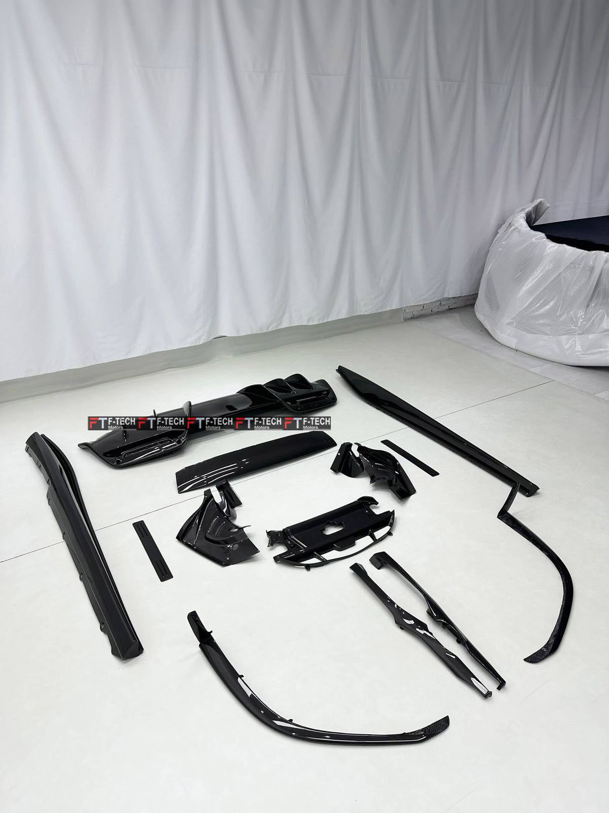  For Ferrari 296 GTB 2022 - 2025 Dry Carbon Exterior Engine Interior Trim Kit 