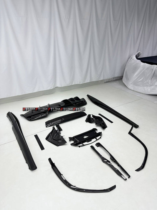  For Ferrari 296 GTB 2022 - 2025 Dry Carbon Exterior Engine Interior Trim Kit 