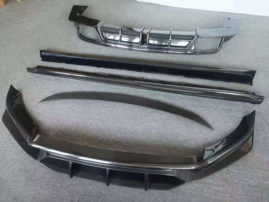 Carbon Fiber Body Kit For Porsche Cayenne 9Y0 2018 - 2023 Front Lip | Side Skirts | Rear Diffuser | Decklid Spoiler