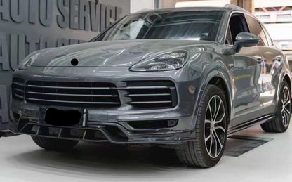 Carbon Fiber Body Kit For Porsche Cayenne 9Y0 2018 - 2023 Front Lip | Side Skirts | Rear Diffuser | Decklid Spoiler
