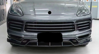 Carbon Fiber Body Kit For Porsche Cayenne 9Y0 2018 - 2023 Front Lip | Side Skirts | Rear Diffuser | Decklid Spoiler