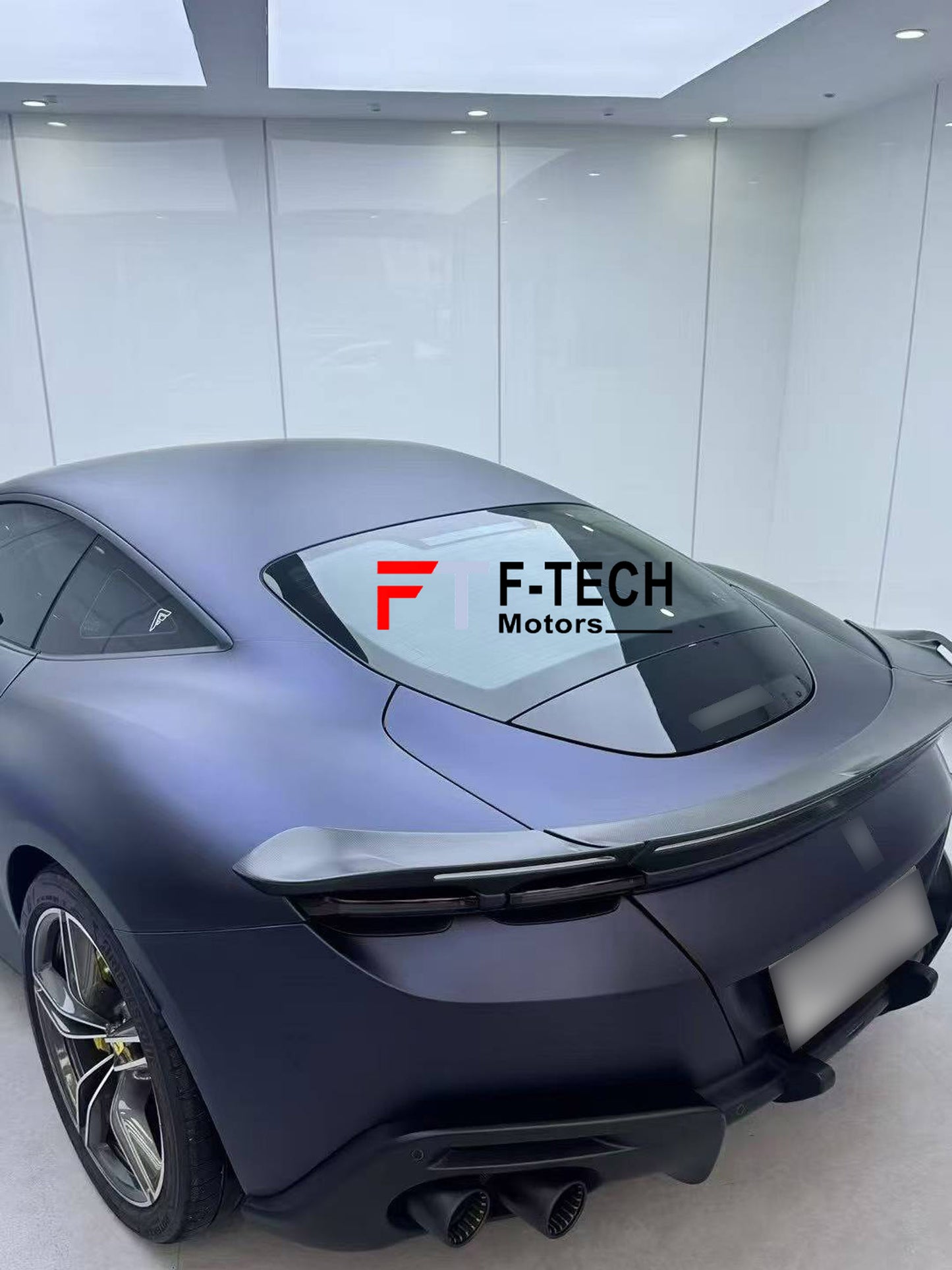 Carbon Fiber Rear Trunk Spoiler For Ferrari Roma 2020+