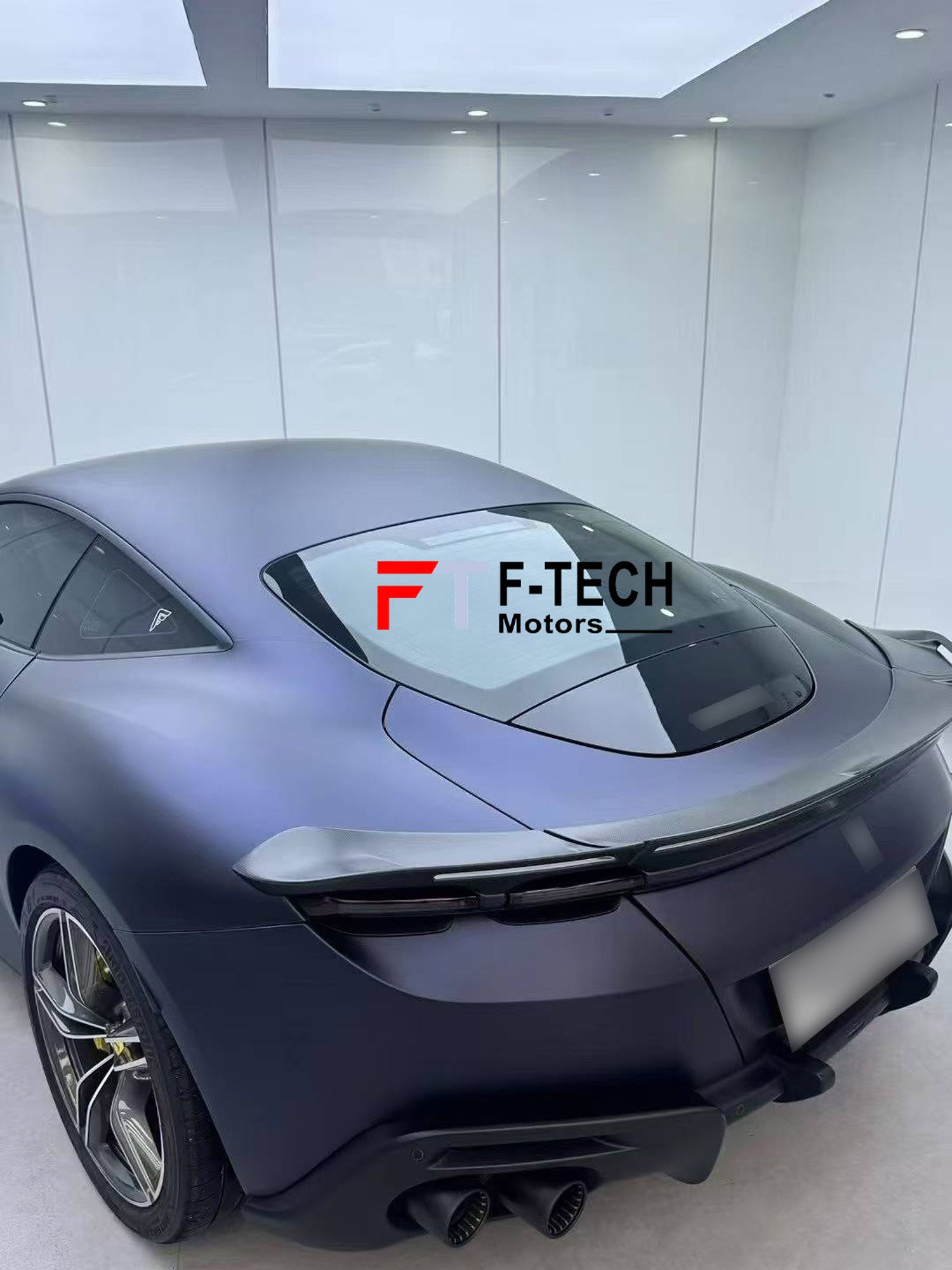 Carbon Fiber Rear Trunk Spoiler For Ferrari Roma 2020+