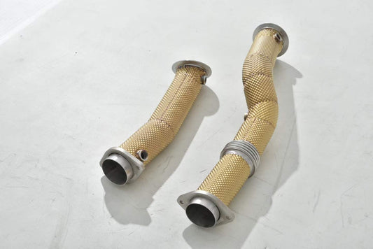 Catless Downpipe with Heatshield For BMW M2 F87 M3 F80 M4 F82 2014 - 2020