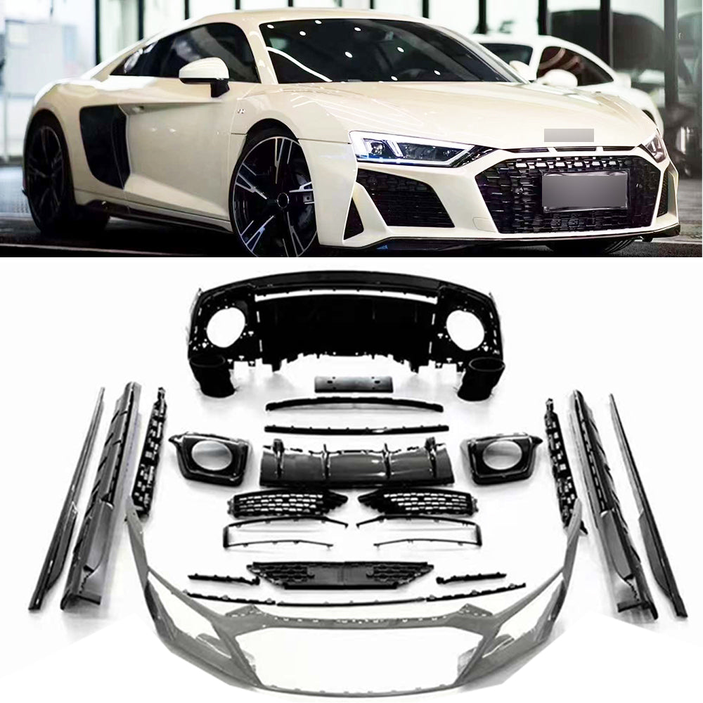 Conversion Body Kit Upgrade fit Audi R8 2015 - 2018 into new Audi R8 2019+