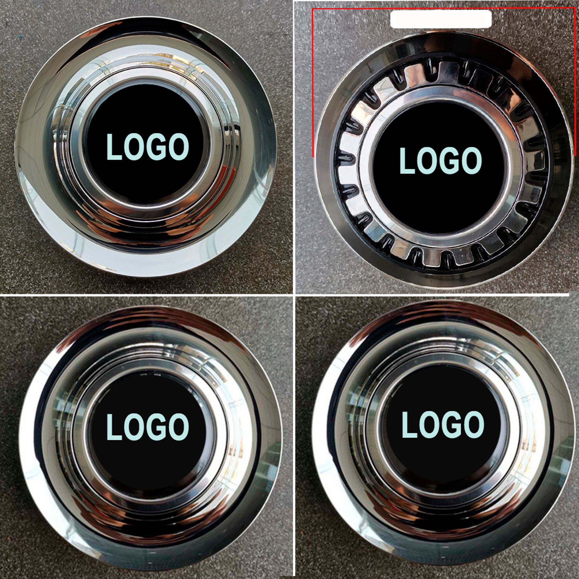 Custom Plastic Floating Center Caps for Mercedes Benz Rolls Royce Range Rover Bentley Lexus BMW