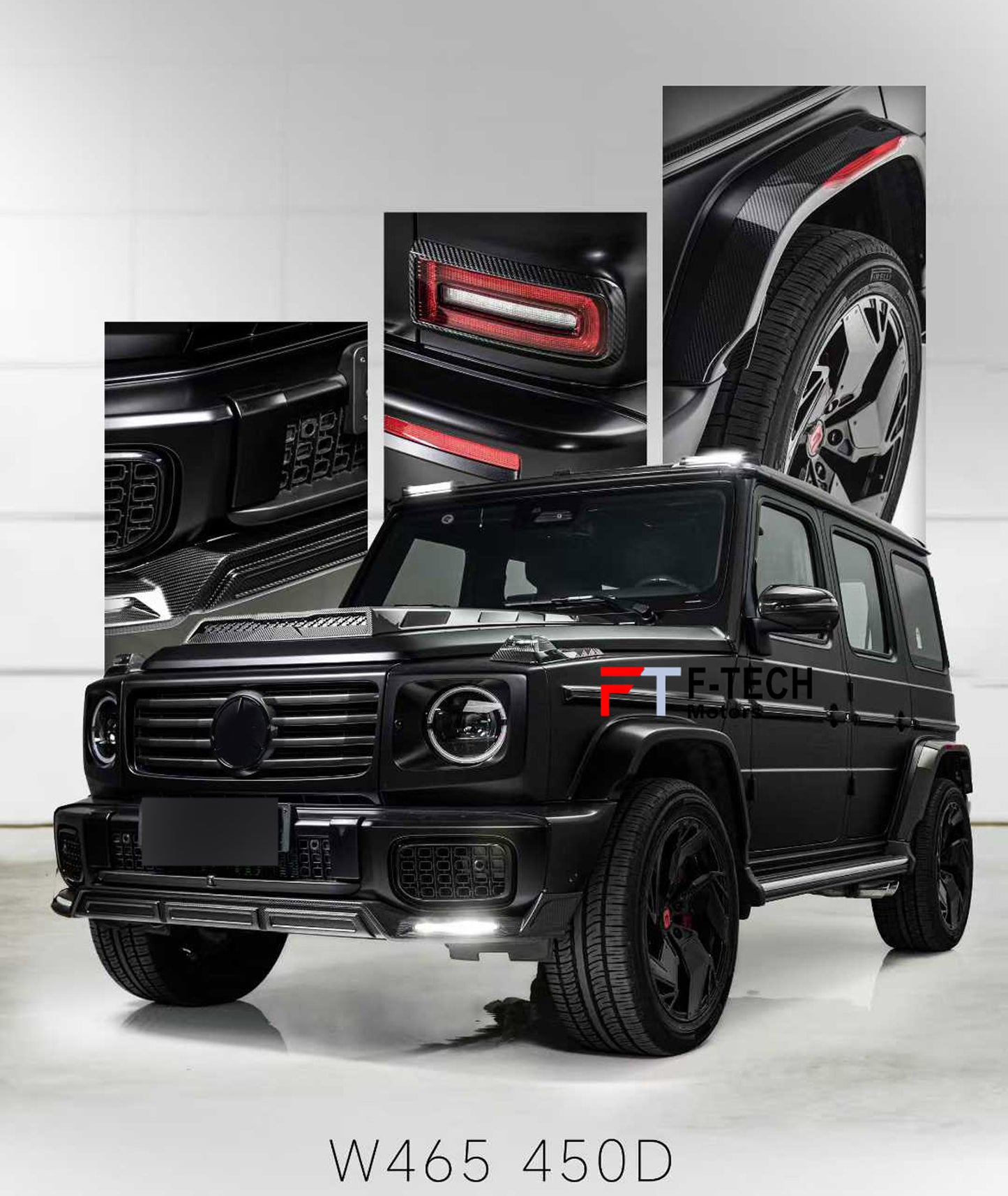 Dry Carbon Fiber Exterior Trim Kit For Mercedes Benz G Class W465 G450d G500 G580 2025+
