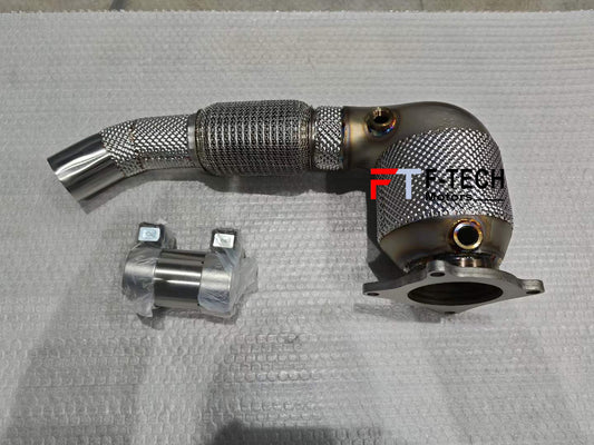 Catted High Flow Downpipe 300 Cell For BMW M8 F91 F92 F93 2019+ 4.4L