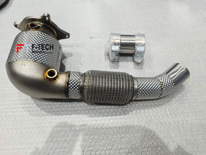 Catted High Flow Downpipe 300 Cell For BMW M8 F91 F92 F93 2019+ 4.4L