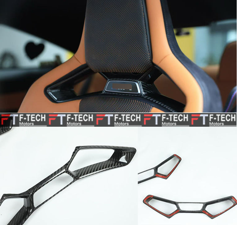 Dry Carbon Fiber Front Seat Inserts For BMW G87 M2 G80 M3 G82 M4 2020+