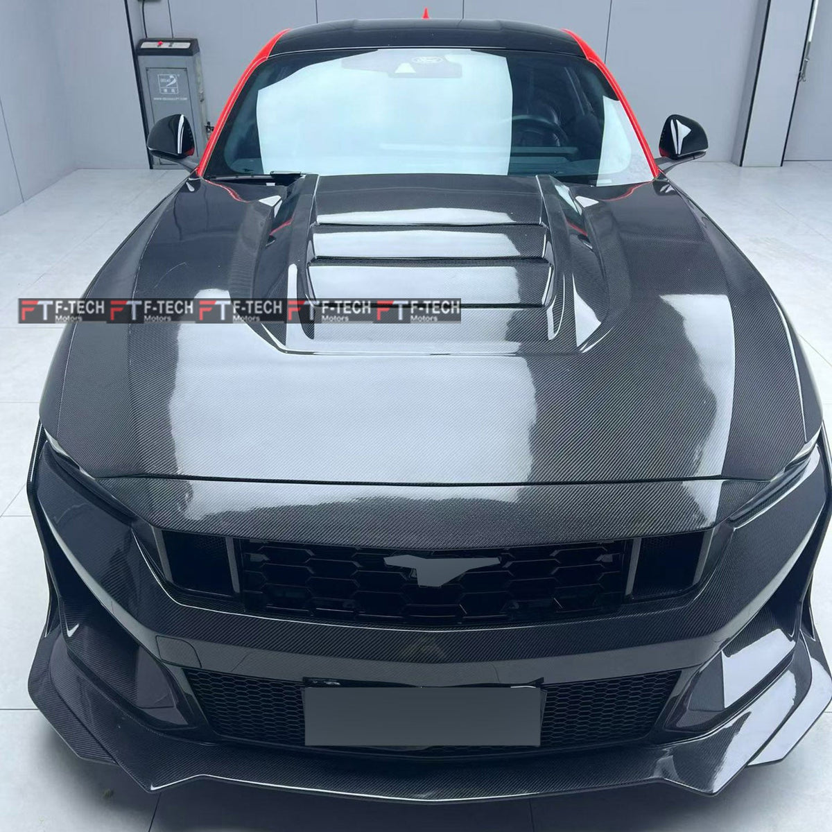 Dry Carbon Fiber SC Front Bumper GTD Fenders SC Hood For Ford Mustang S650 2023+  
