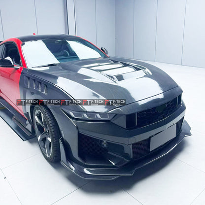 Dry Carbon Fiber SC Front Bumper GTD Fenders SC Hood For Ford Mustang S650 2023+  