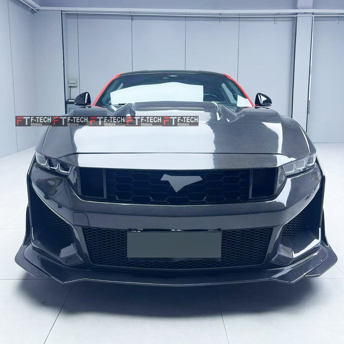 Dry Carbon Fiber SC Front Bumper GTD Fenders SC Hood For Ford Mustang S650 2023+  