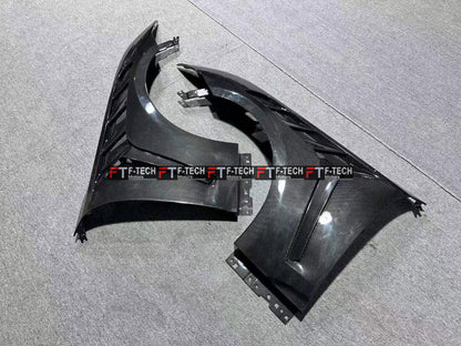 Dry Carbon Fiber GTD Style Front Fenders for Ford Mustang S650 (2023+)