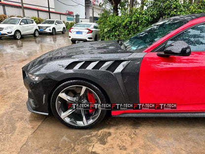 Dry Carbon Fiber GTD Style Front Fenders for Ford Mustang S650 (2023+)