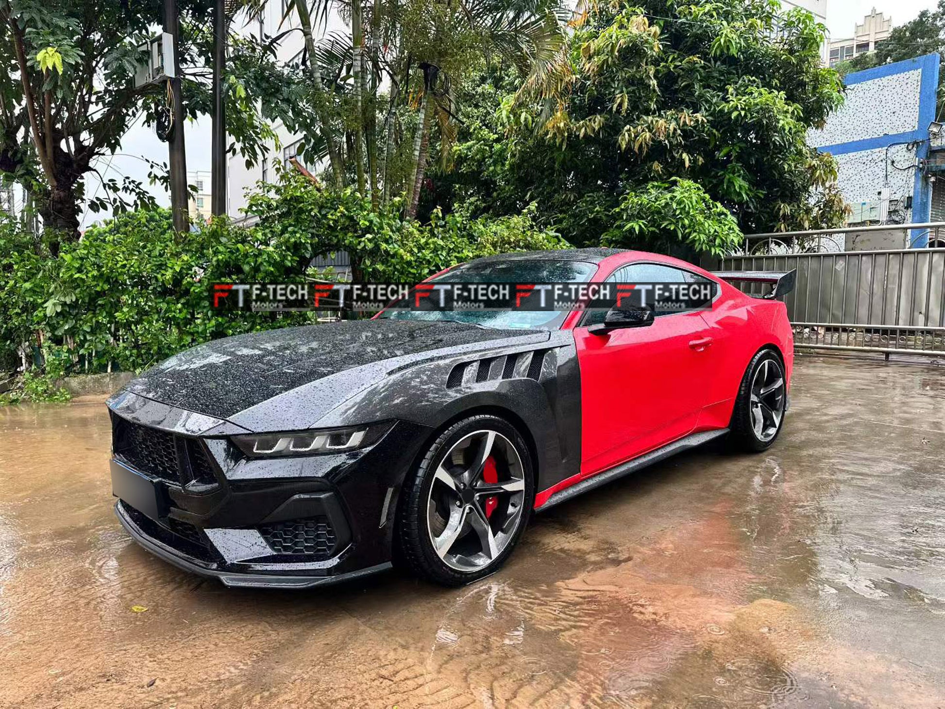 Dry Carbon Fiber GTD Style Front Fenders for Ford Mustang S650 (2023+)